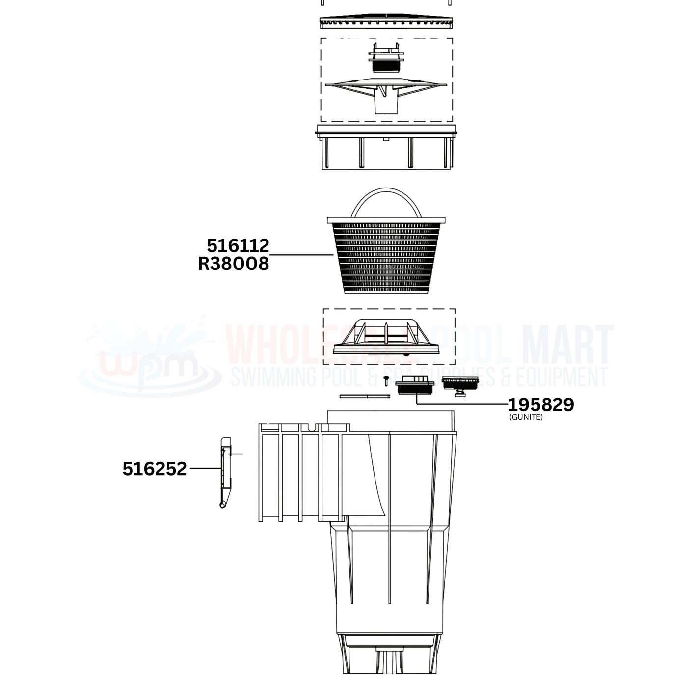 Pentair Bermuda Skimmer Replacement Parts Diagram