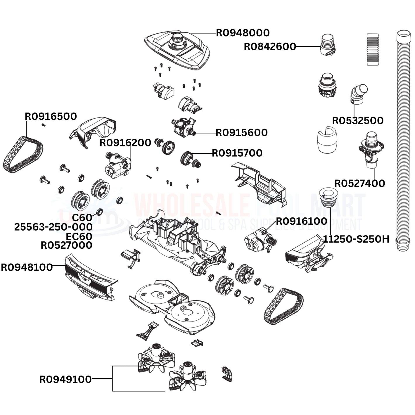 Polaris Atlas Cleaner Replacement Parts Diagram