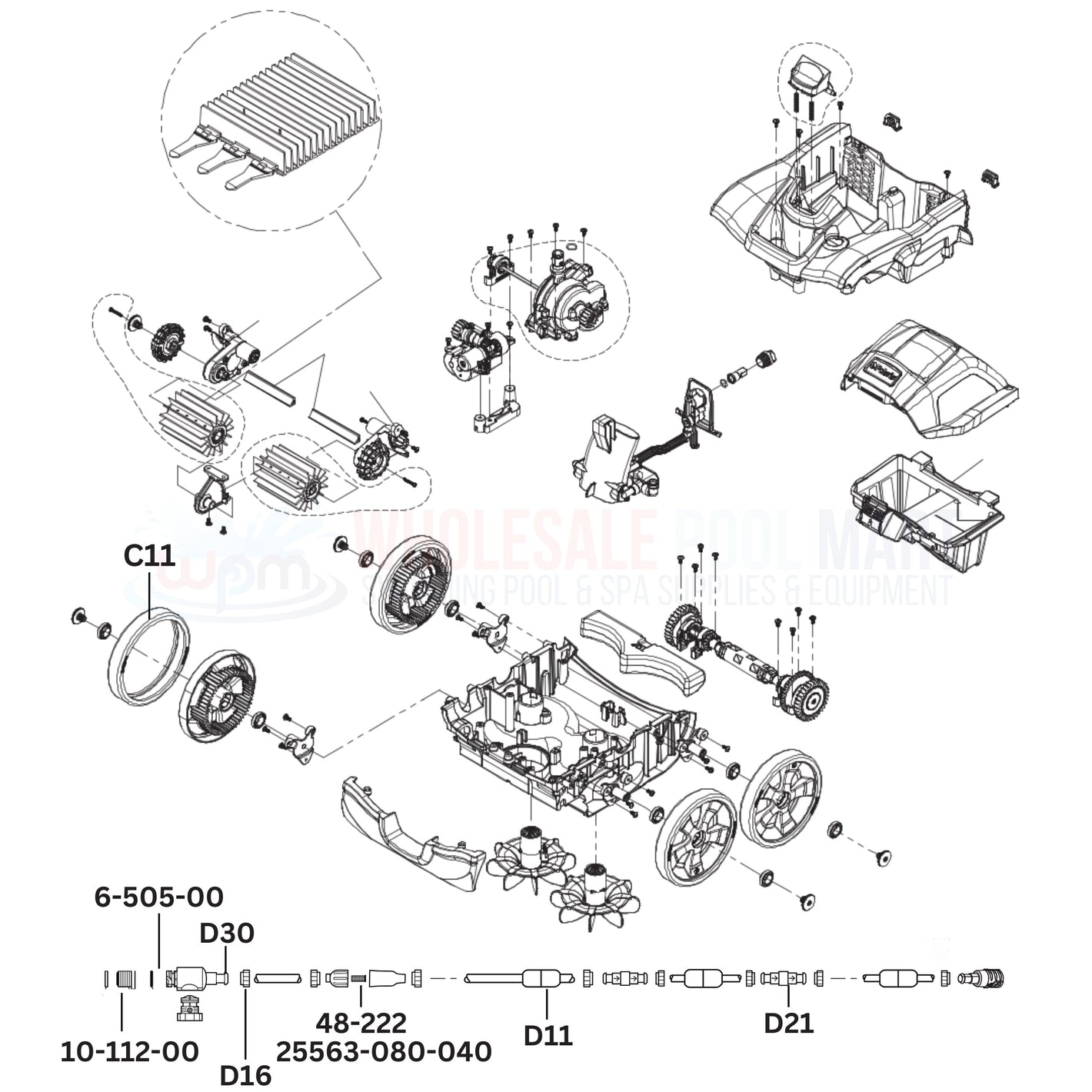 Polaris Q4000 Cleaner Replacement Parts Diagram