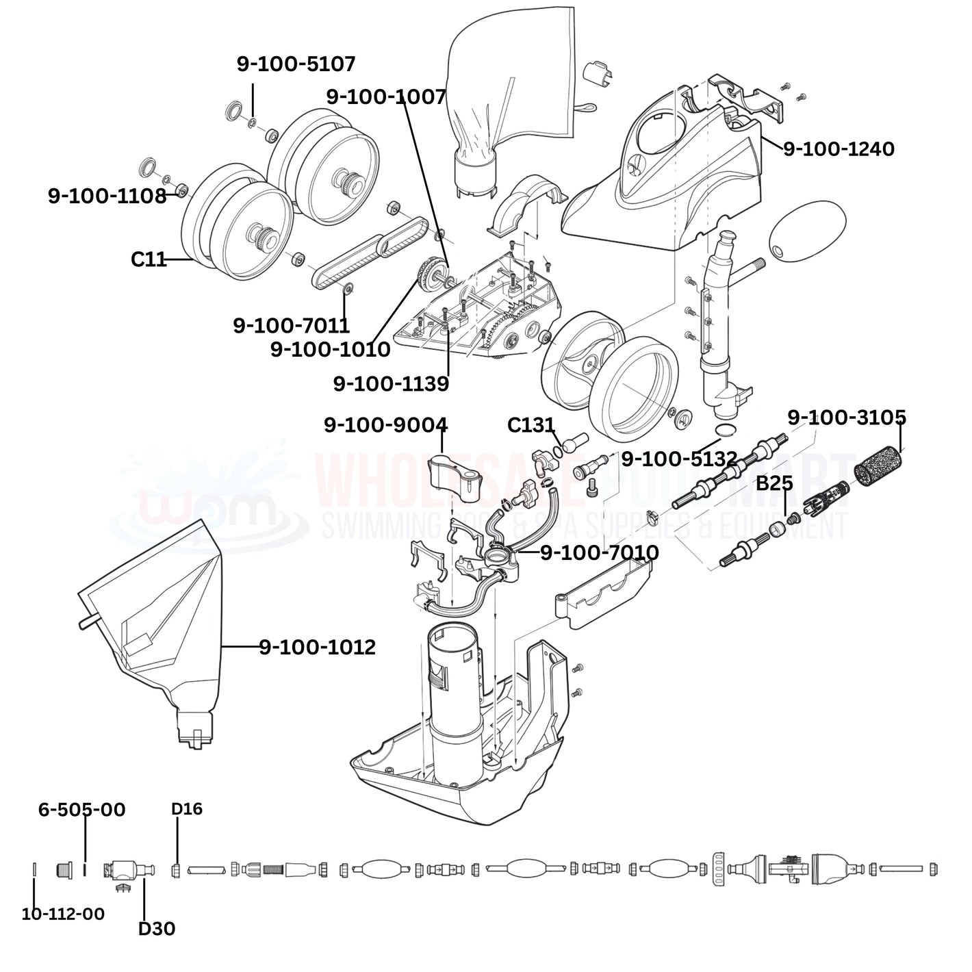 Polaris TR35P Cleaner Replacement Parts Diagram