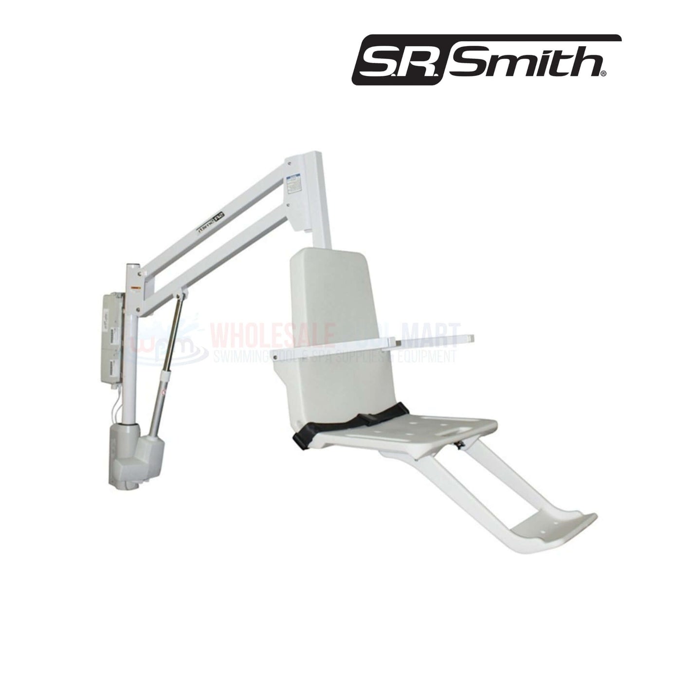 S.R. Smith aXs2 Pool Lift 310-0000N from Wholesale Pool Mart, ADA-compliant, 300lb capacity for safe pool access.