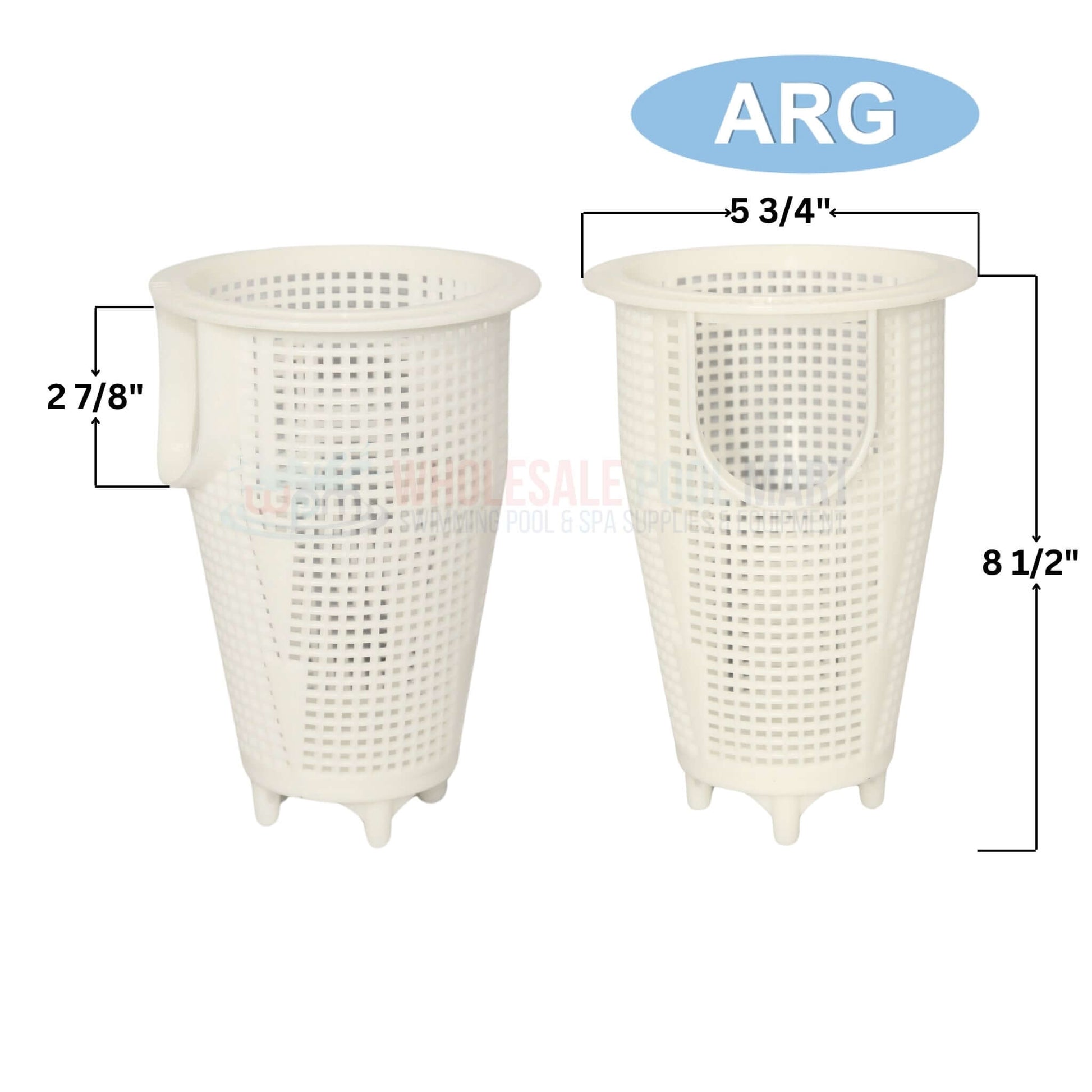 ARG Heavy Duty Basket BHD199 measurements for Pentair WhisperFlo and IntelliFlo pumps | Wholesale Pool Mart WPM