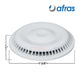 Afras Anti Vortex Drain Cover 11064W in white, 7 3/8 inch, Wholesale Pool Mart WPM, durable ABS plastic.