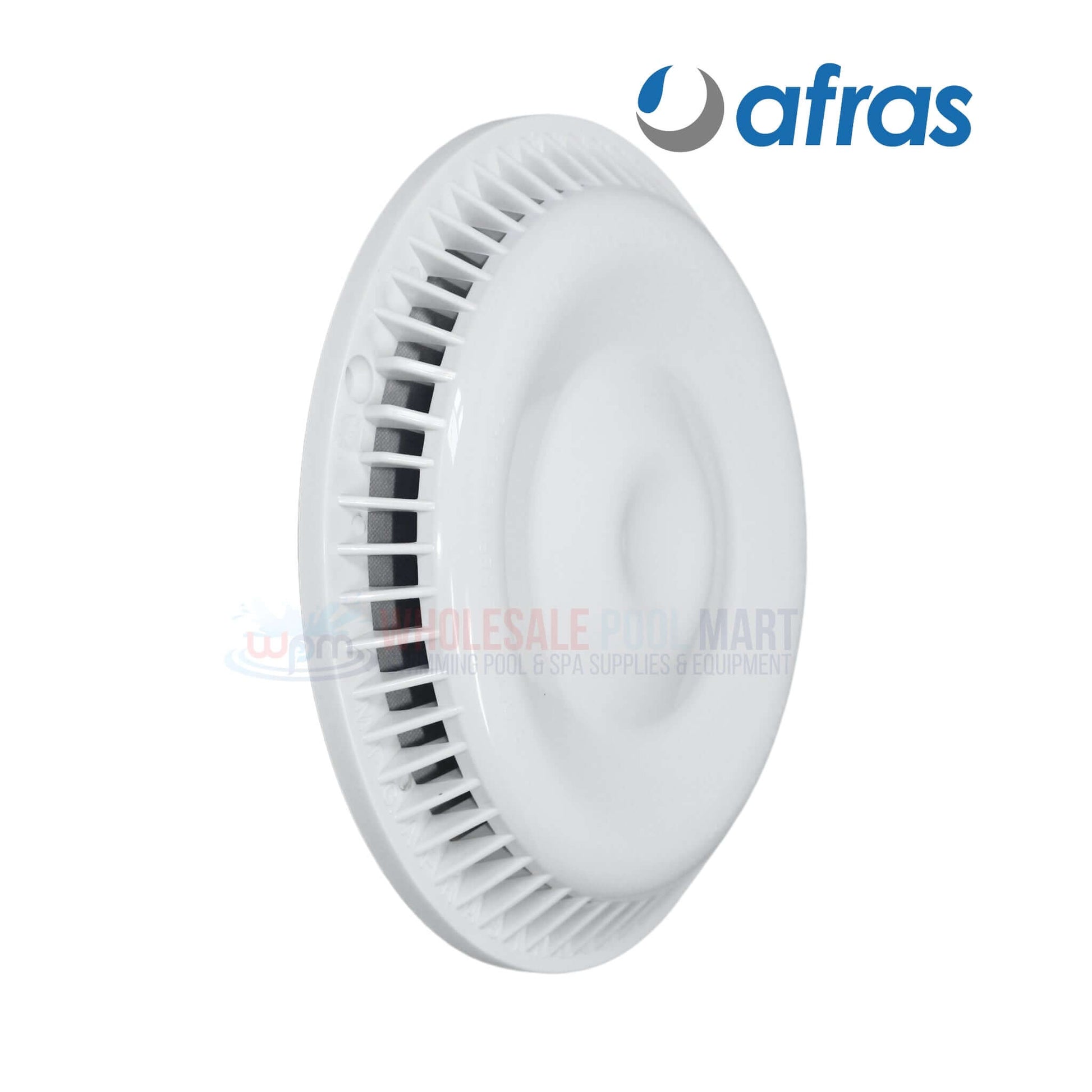Afras Anti Vortex Drain Cover 11064W in white, 7 3/8 inches by Wholesale Pool Mart WPM.