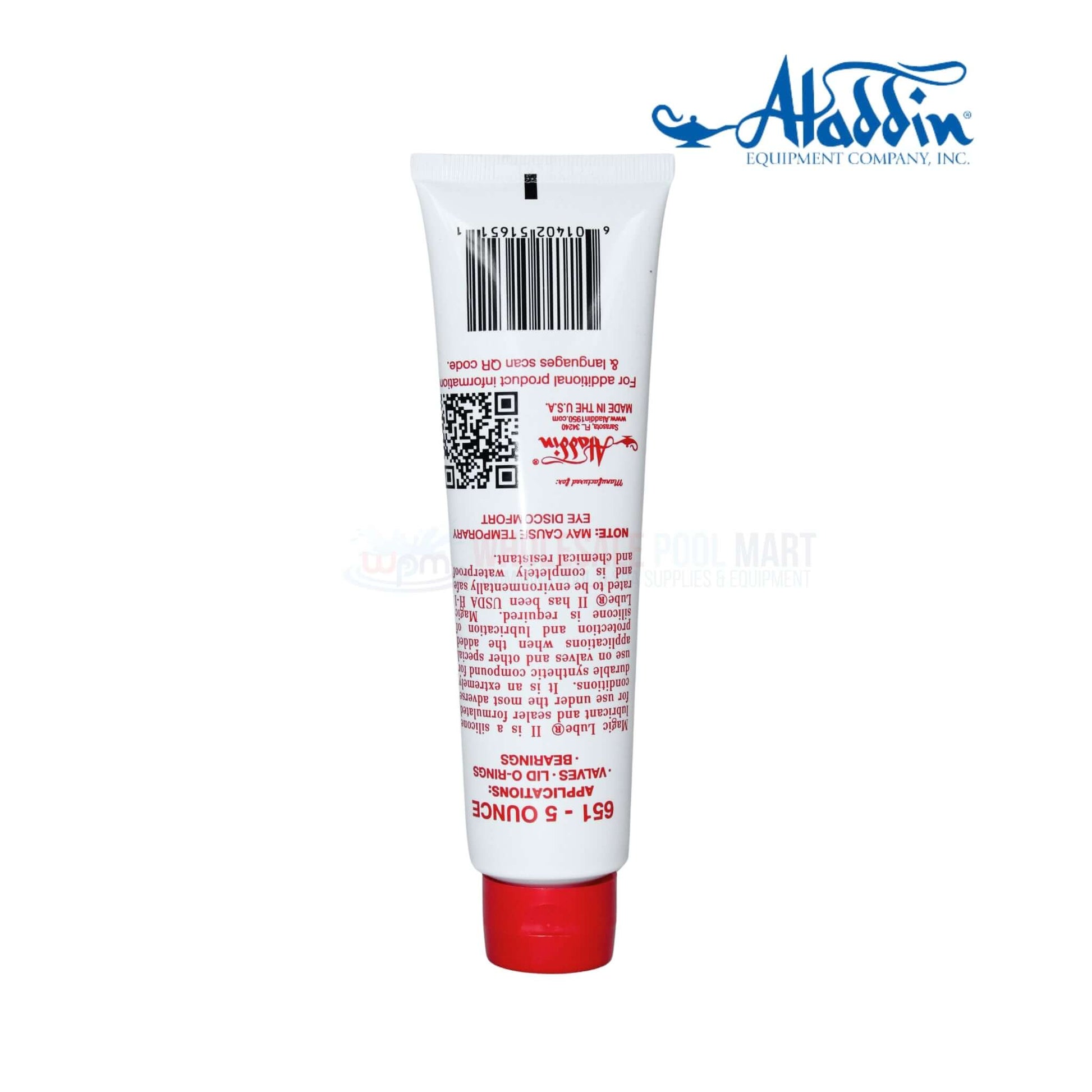 Aladdin Magic Lube II Silicone Lubricant Sealant 5oz 651 by Wholesale Pool Mart WPM, premium waterproof formula