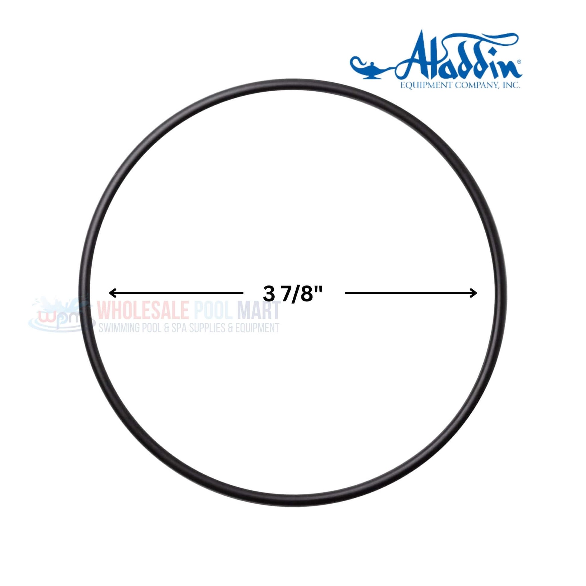 Aladdin O-636 Jandy Neverlube Valve Cover O-Ring | R0465700, black rubber o-ring, 3 7/8 inches, wholesale pool supplies.