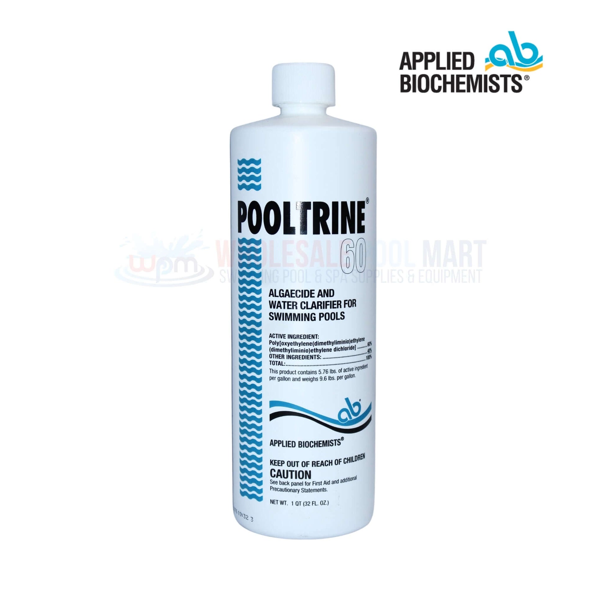 Applied Biochemists Pooltrine 60 Algaecide Clarifier for Swimming Pools | Wholesale Pool Mart WPM