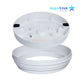 AquaStar 10" fillable standard skimmer lid and frame in white, SKU FL10101, from Wholesale Pool Mart WPM.
