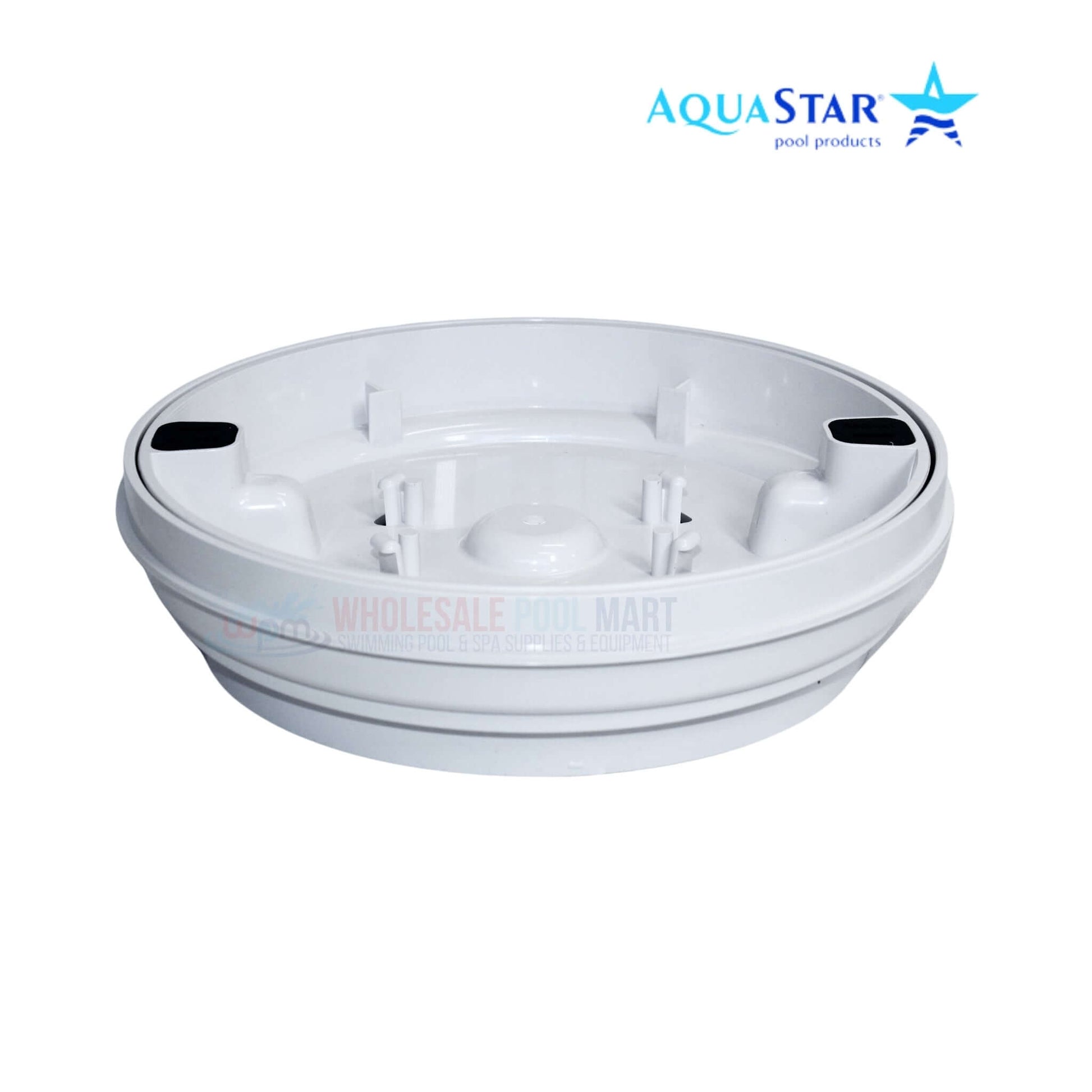 AquaStar 10" Fillable Standard Skimmer Lid and Frame in White | Wholesale Pool Mart | SKU FL10101