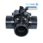 AquaStar FlowStar 3-Way Diverter Valve AV3W20C for pool and spa systems - 2" socket x 2.5" spigot, Durable CPVC from Wholesale Pool Mart WPM.