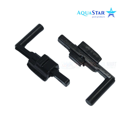 AquaStar Skimmer Weir Clip in Black, 2-Pack for optimal pool performance, SKU SK902, by Wholesale Pool Mart WPM.