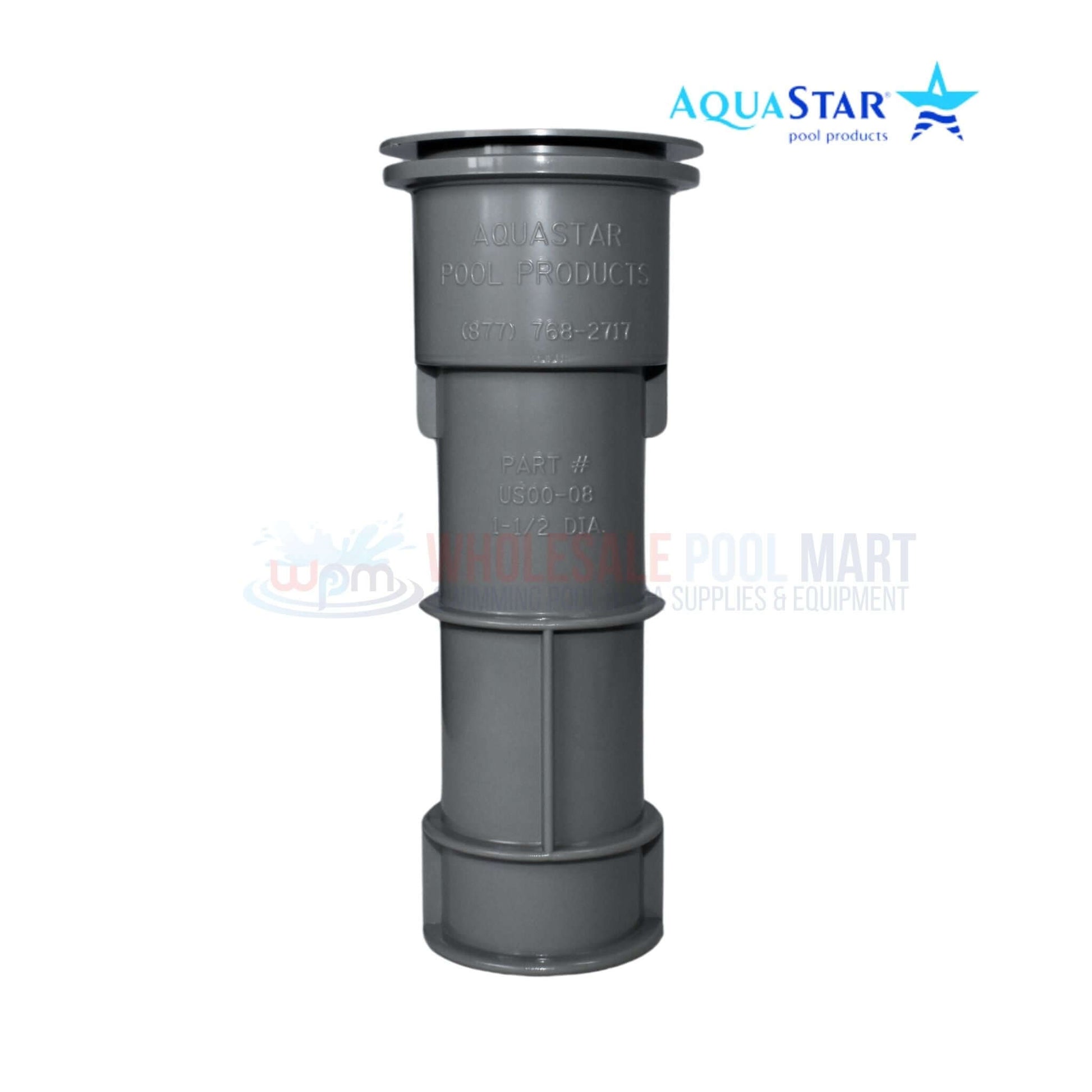 AquaStar Umbrella Stand with Sleeve and Center Cap in dark gray, 7.5 inches, from Wholesale Pool Mart WPM.