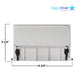 AquaStar Weir Plate SKWD101 with clips for FlowStar Skimmers, white, from Wholesale Pool Mart WPM, measures 8 3/8" by 5 1/4".