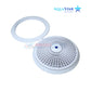 AquaStar 10" Universal Round Main Drain Cover with Universal Adapter Kit in White from Wholesale Pool Mart WPM.