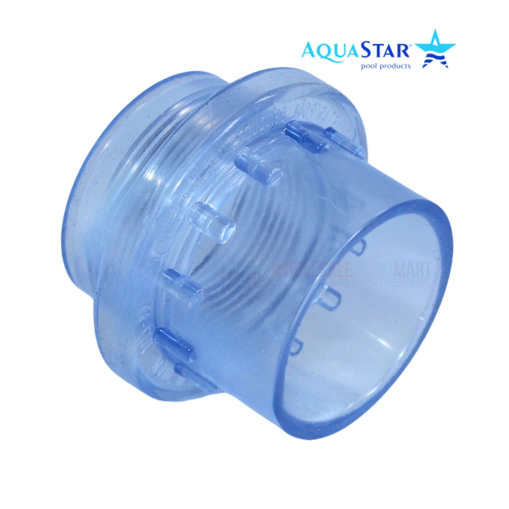 AquaStar Light Niche Return Fitting for 1.5" Pipe, Clear ABS Material, SKU 3600, from Wholesale Pool Mart WPM.