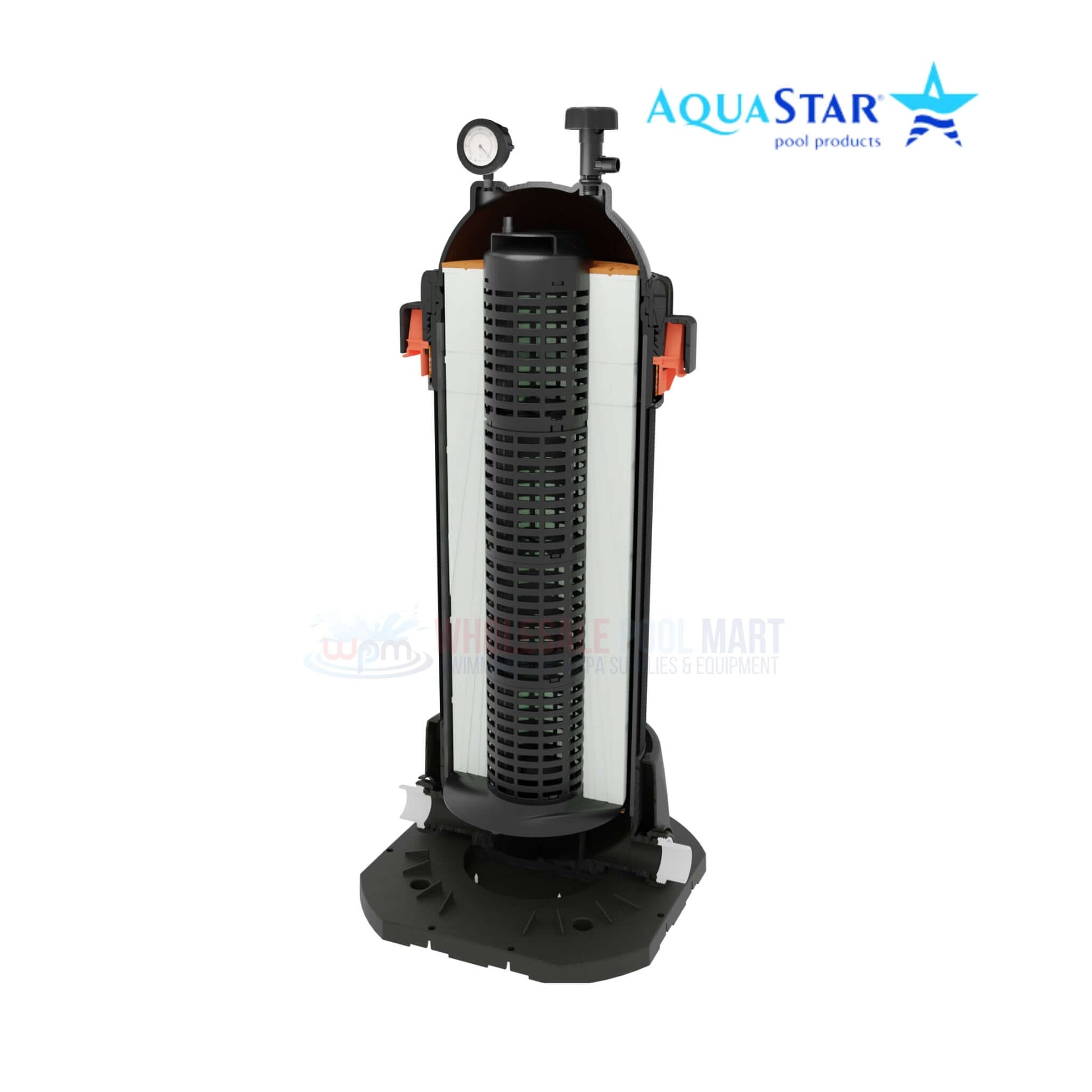 AquaStar PLF35000 Pool And Spa Pipeline Cartridge Filter at Wholesale Pool Mart | 250 sq ft filtration area.