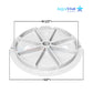 AquaStar RT101 round skimmer lid in white, 9.9" diameter, compatible with skimmer collars, Wholesale Pool Mart WPM.