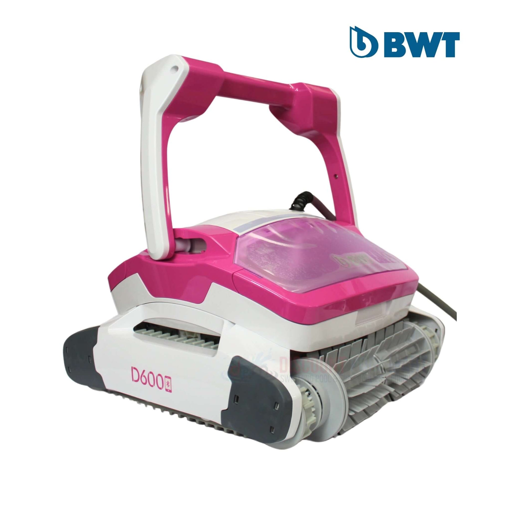 BWT D600 Pool Robotic Cleaner with App Control from Wholesale Pool Mart WPM, 60 ft Cord for efficient cleaning.