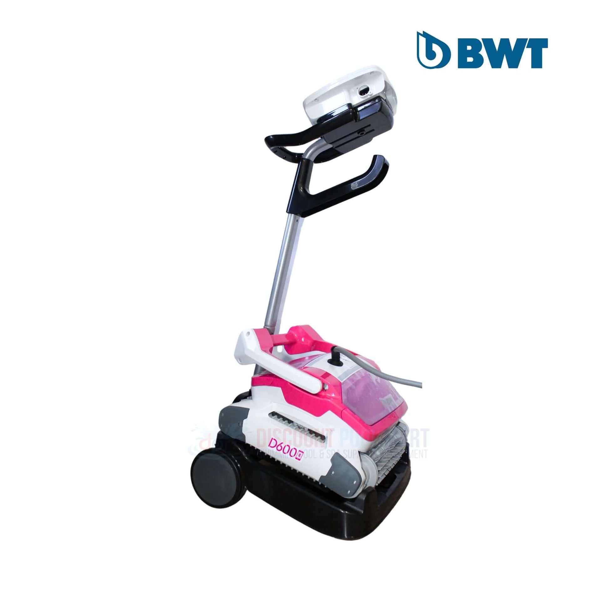 BWT D600 robotic pool cleaner from Wholesale Pool Mart WPM, designed for efficient pool cleaning with app control.