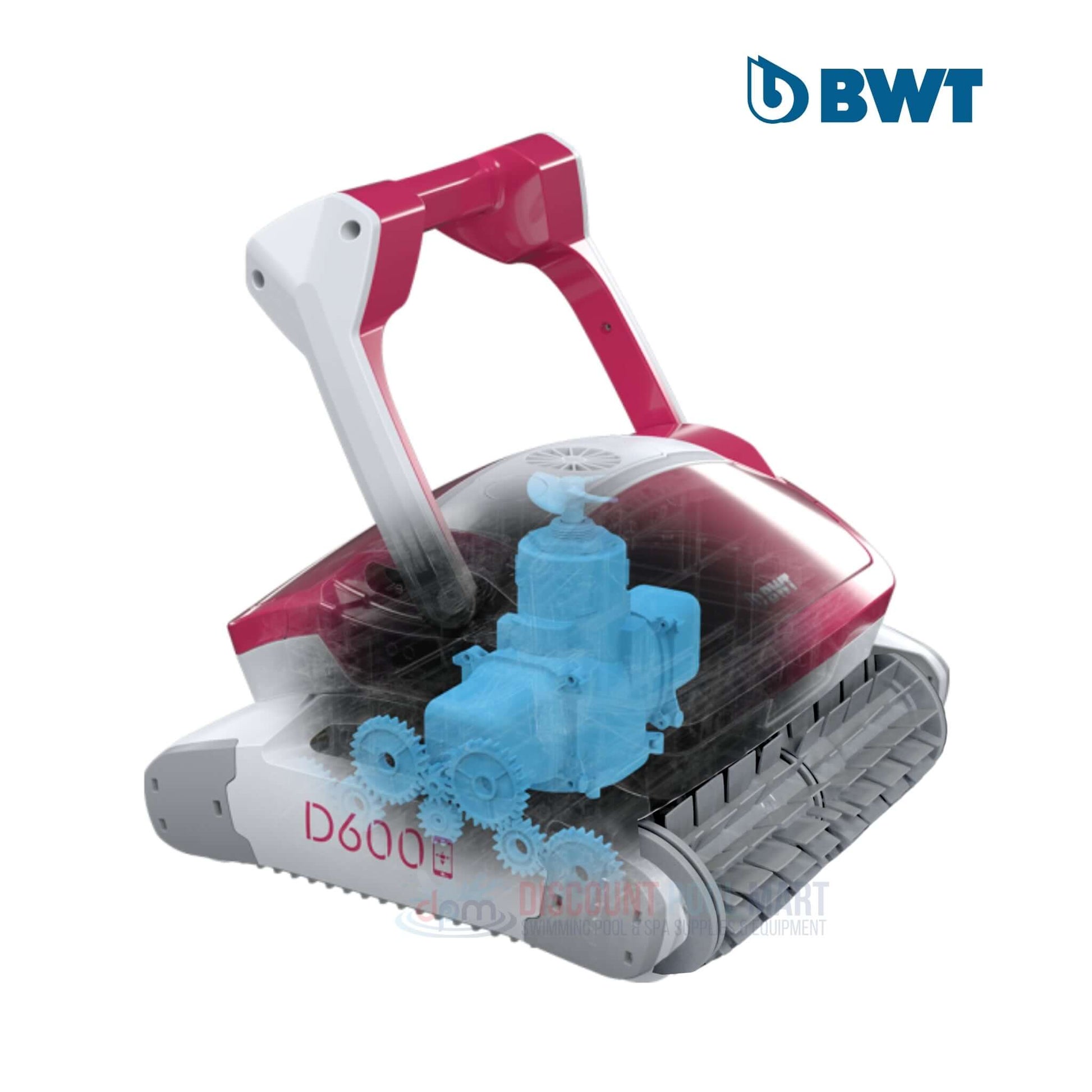 BWT D600 robotic pool cleaner with app control for wholesale pool cleaning, 60 ft cord by Wholesale Pool Mart WPM.