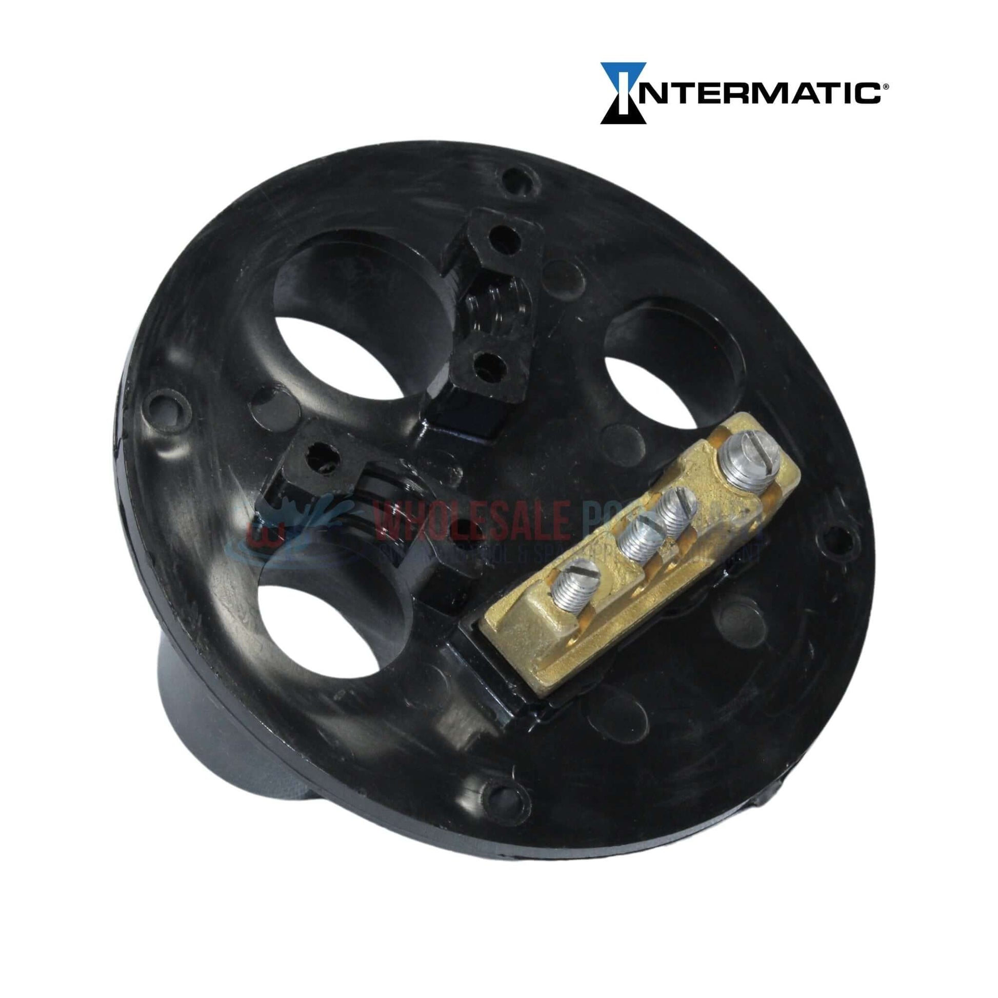 CMI Therocraft Pool Light Junction Box JBP75175, 3 hole, durable black plastic from Wholesale Pool Mart WPM.