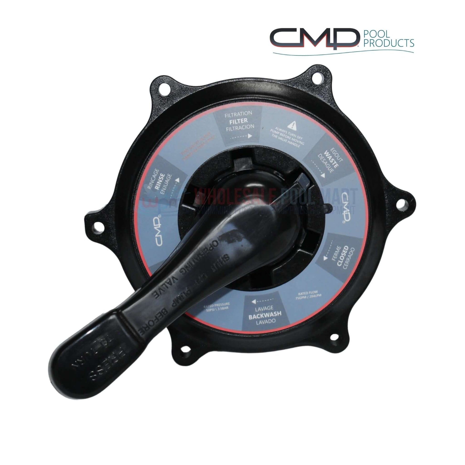 CMP Key Cover Handle Assembly for Hayward Multiport Valves, SPX0710XBA17, available at Wholesale Pool Mart WPM.