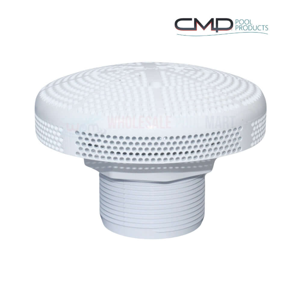 CMP Main Drain Cover 175 GPM White 25215-000-000 by Wholesale Pool Mart, durable and efficient for fiberglass pools.