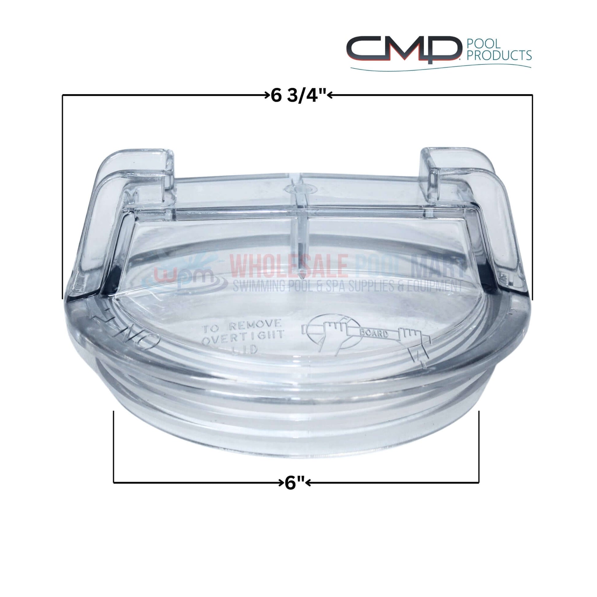 CMP Pump Lid for Pentair Max-E-Glas and Dura-Glas, 6-3/4 inch diameter, clear, by Wholesale Pool Mart WPM.