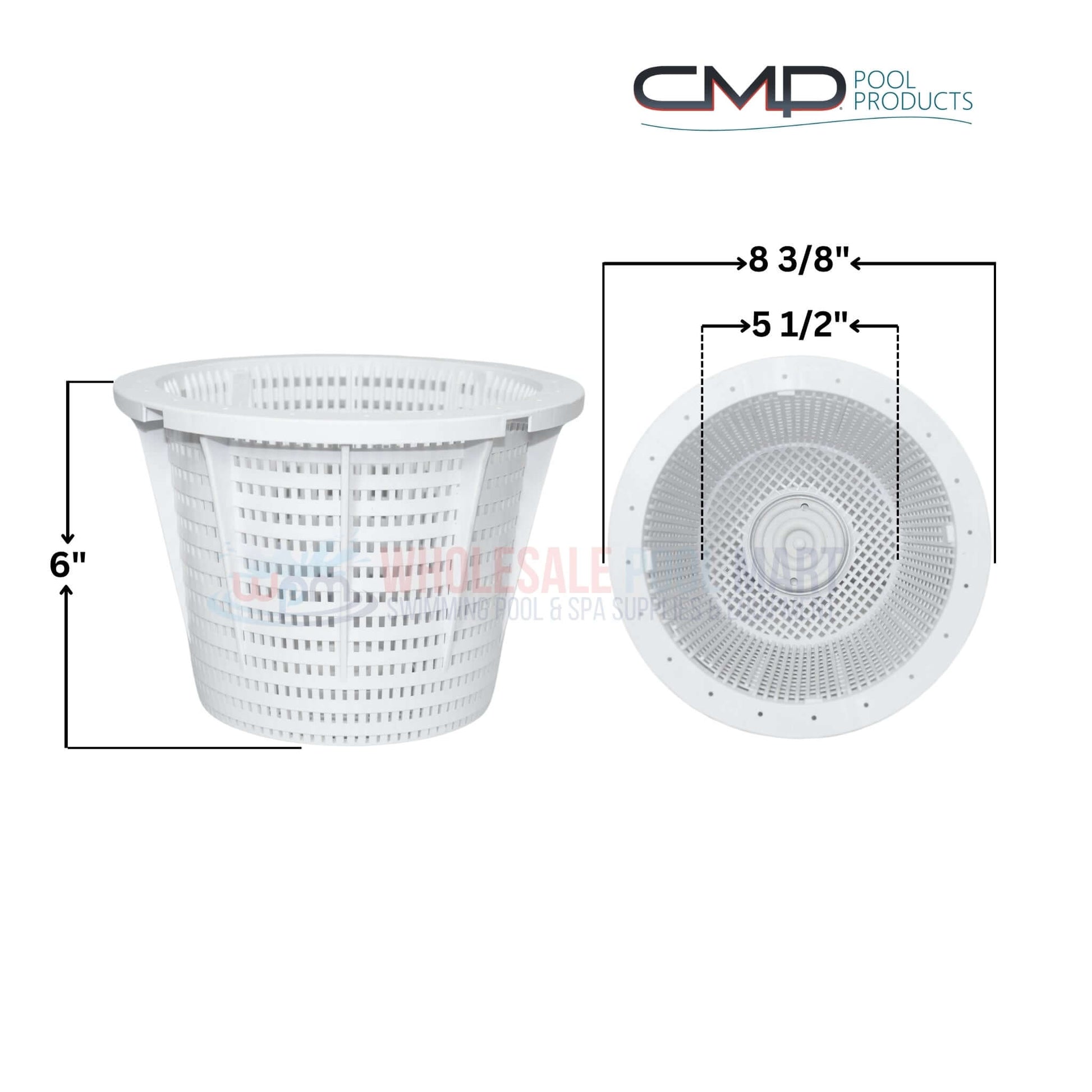 CMP Heavy Duty Basket for Pentair Admiral S20 Skimmers, 8.25" x 6" dimensions, Wholesale Pool Mart WPM