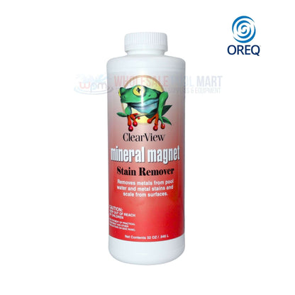 ClearView Mineral Magnet Stain Remover 32oz from Wholesale Pool Mart WPM removes metals and stains from pool water.