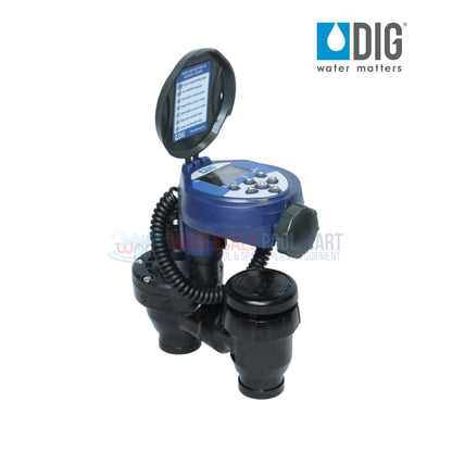 DIG RBC8000 Single Station Anti-Siphon Irrigation Timer Valve from Wholesale Pool Mart WPM, battery operated for efficiency.