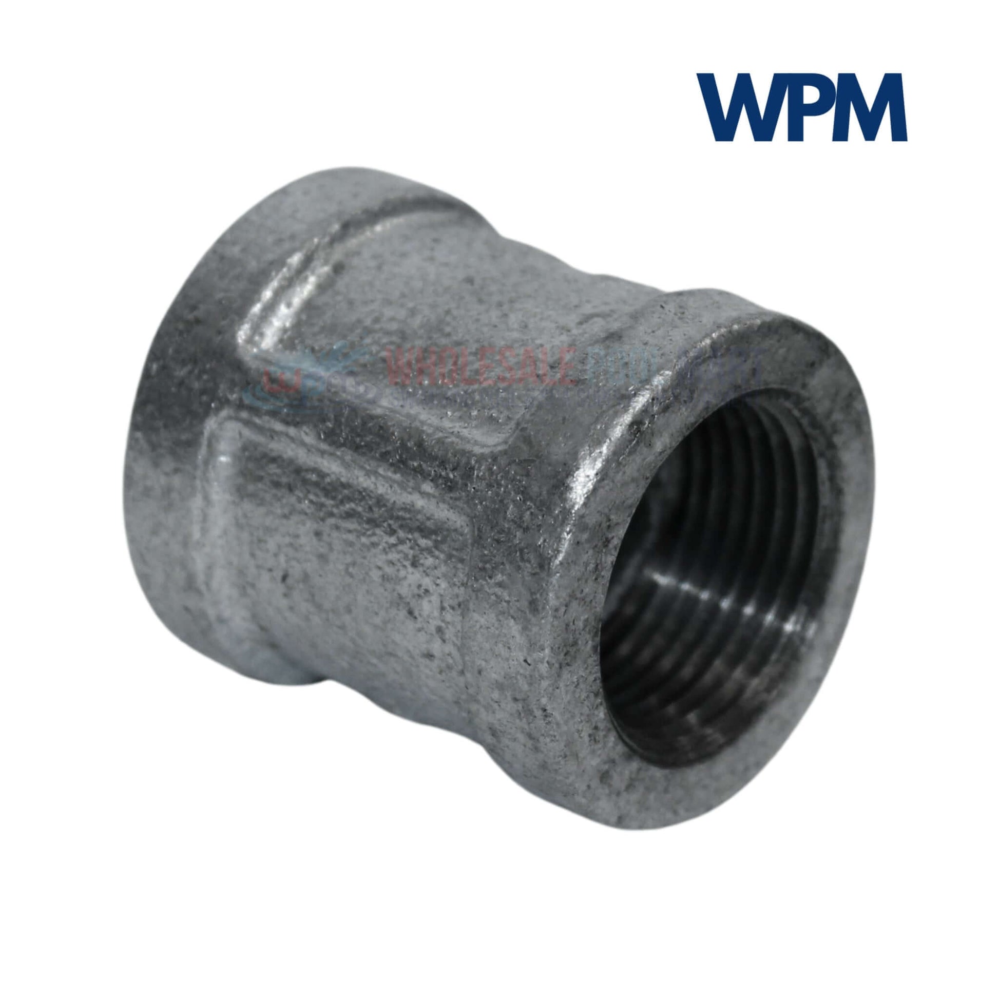 Galvanized Coupling Fitting 3/4" - Durable galvanized steel for plumbing from Wholesale Pool Mart WPM.