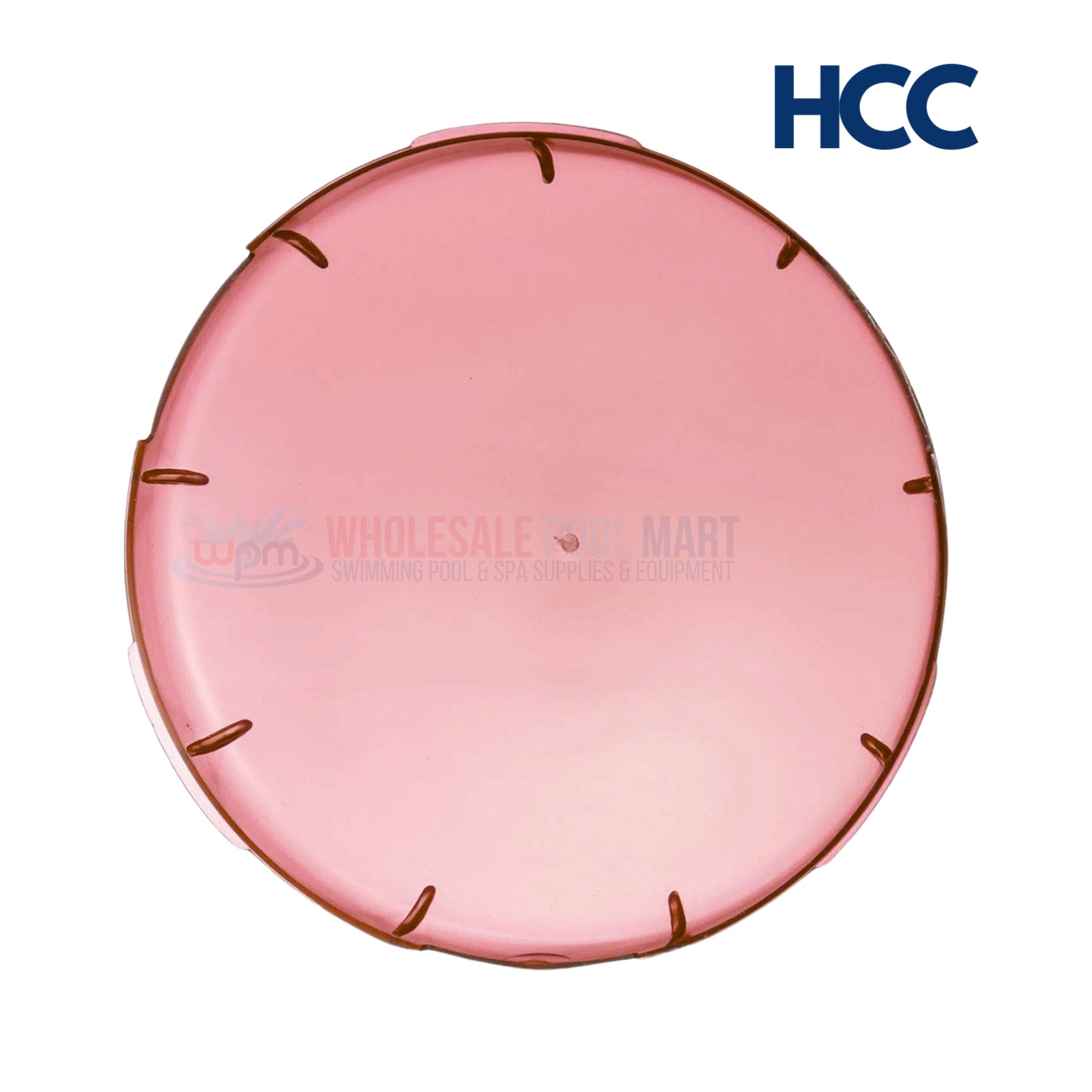 HCC Red Lens Cover for Amerlite Pool Lights - 7.5" | Vibrant red hue from Wholesale Pool Mart WPM.