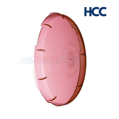 HCC Red Lens Cover for Amerlite Pool Lights at Wholesale Pool Mart WPM, 7.5" durable construction for vibrant ambiance.