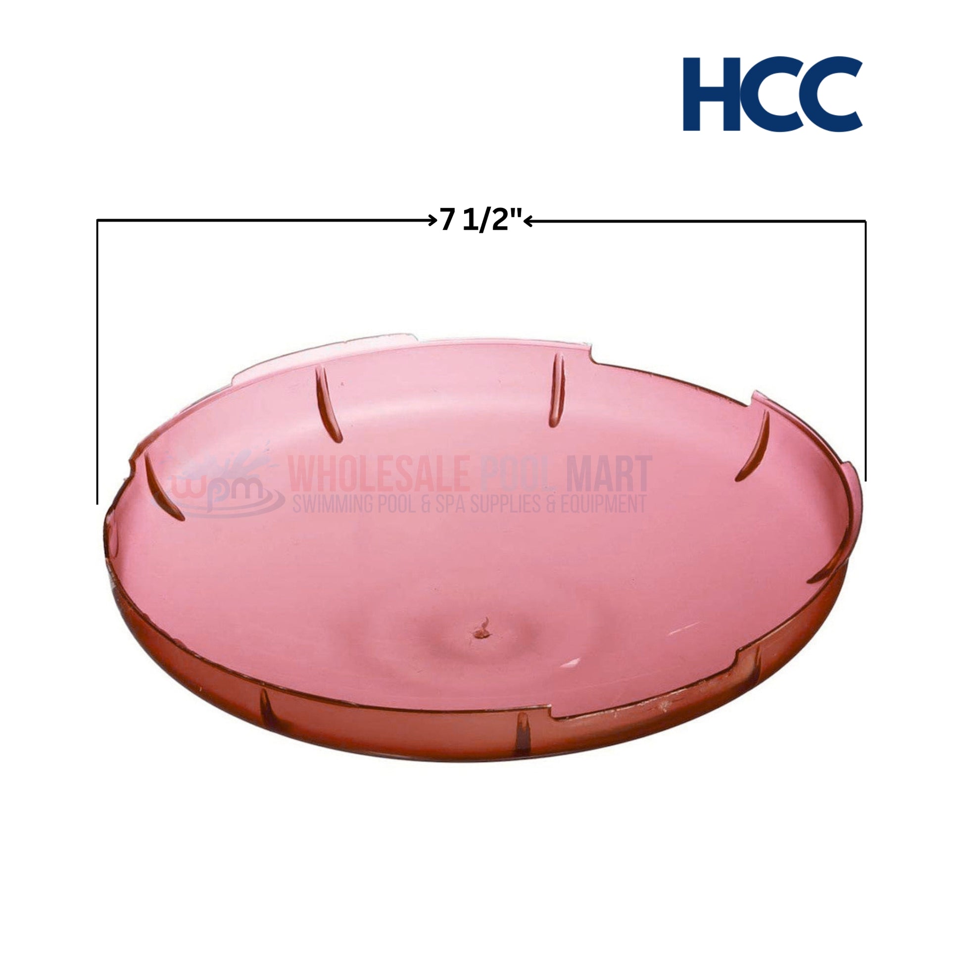 HCC Red Lens Cover for Amerlite Pool Lights, 7.5" diameter, Wholesale Pool Mart WPM, vibrant lighting enhancement