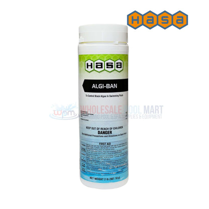 Hasa Algi-Ban Algaecide for black algae treatment, 2lbs, available at Wholesale Pool Mart WPM.
