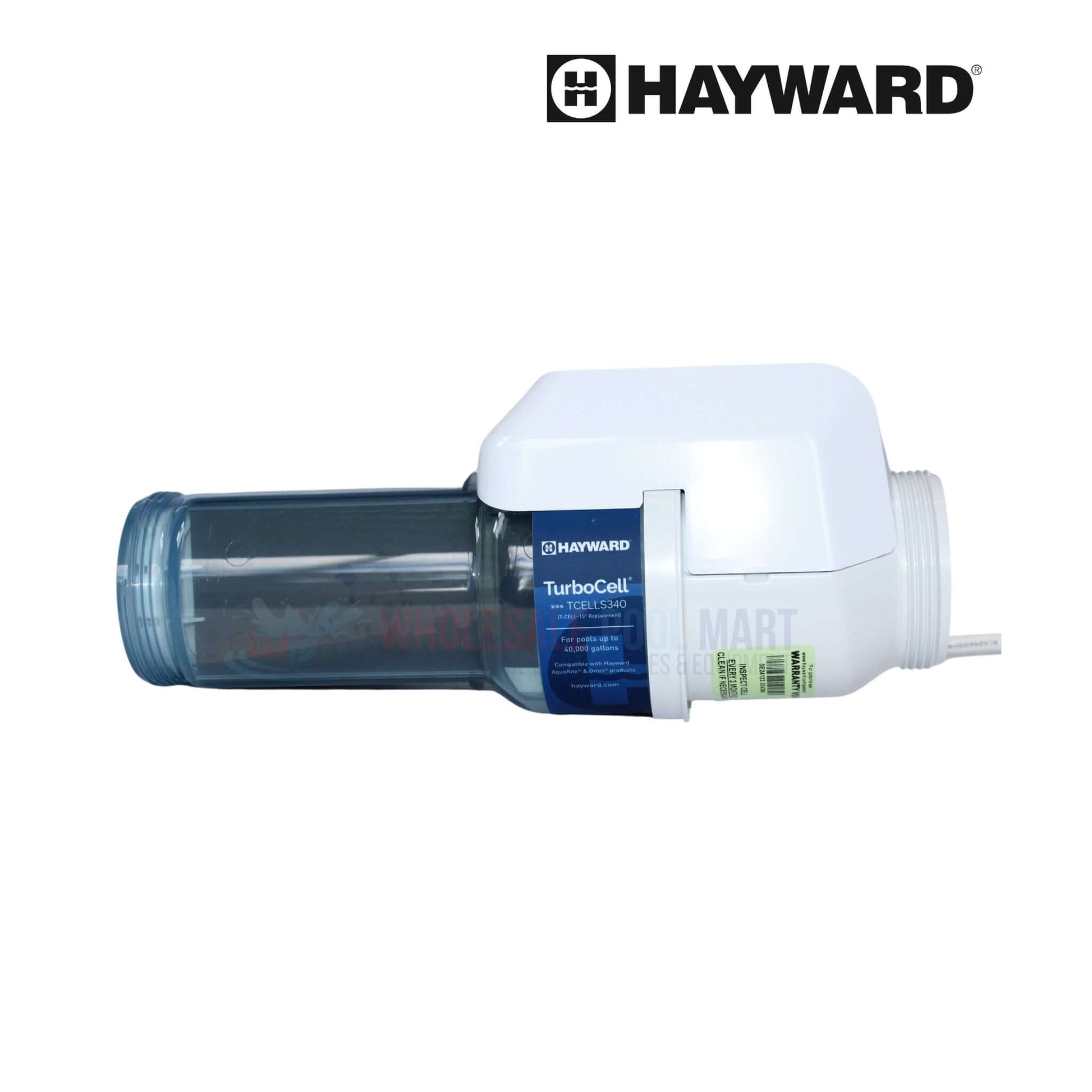 Hayward TurboCell TCELLS340 salt cell for AquaRite systems at Wholesale Pool Mart WPM, suitable for 40k gallons.