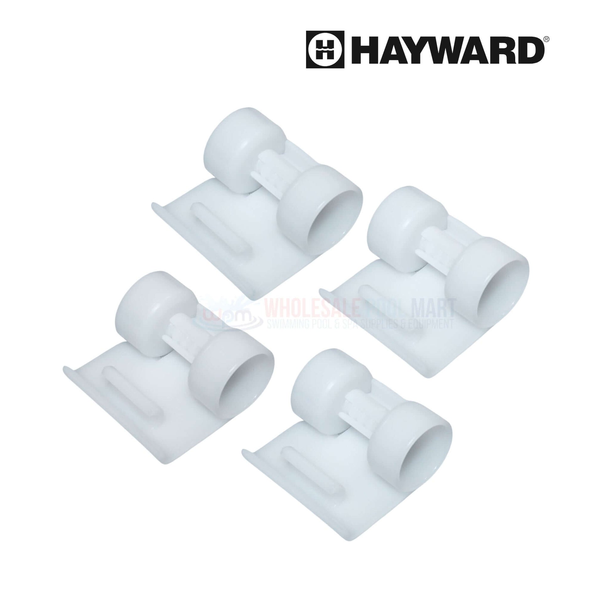 Hayward pool cleaner parts bundle with four white clips for maintenance, perfect for 2-Wheel Cleaner. SKU: 896584000-426 from Wholesale Pool Mart.