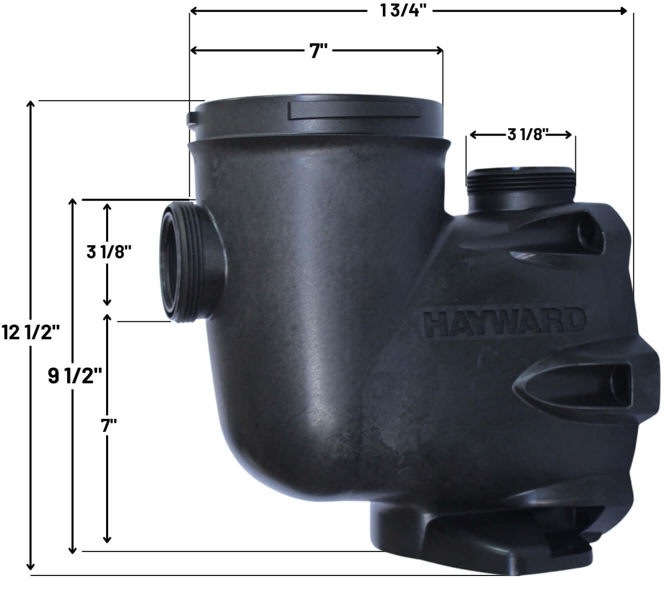 Hayward Tristar Pump Housing EcoStar Pump Housing SPX3200A with dimensions. Wholesale Pool Mart WPM