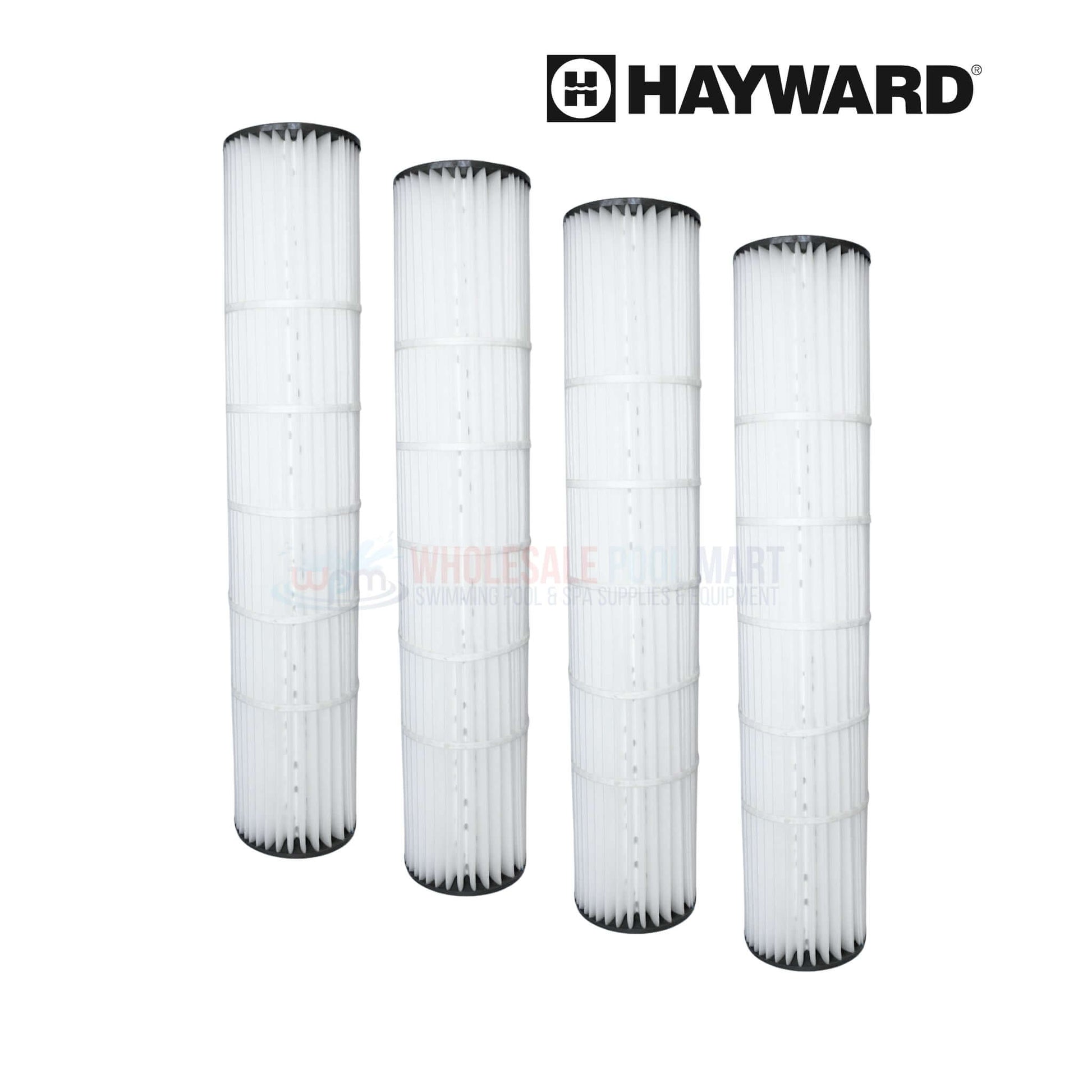 Hayward Cartridge 4-Pack DEX250EPAK4 for DEP100 Filters by Wholesale Pool Mart WPM, durable filtration elements.