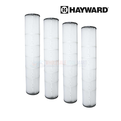 Hayward Cartridge 4-Pack DEX250EPAK4 for DEP100 Filters by Wholesale Pool Mart WPM, durable filtration elements.