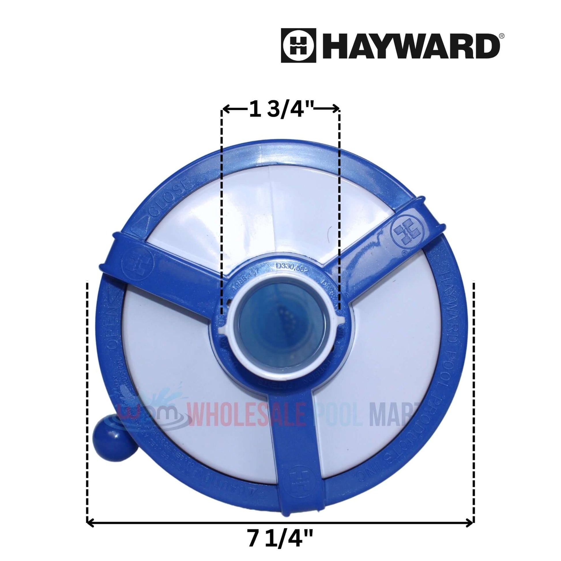 Hayward Leaf Canister W530 top view, large capacity for suction cleaner at Wholesale Pool Mart WPM.