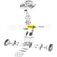 Hayward Left Drive Kit parts diagram HSXTV108 for TracVac cleaners available at Wholesale Pool Mart WPM.