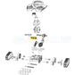 Exploded view of Hayward Right Drive Kit HSXTV109 components, available at Wholesale Pool Mart WPM.