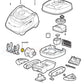 Exploded view of Hayward Navigator Pool Vac Cleaners parts, including OEM AXV055P turbine bearings from Wholesale Pool Mart WPM.