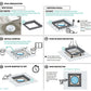 Installation guide for Hide Skimmer Cover Lid Replacement; steps for new and existing pool setups by Wholesale Pool Mart WPM.