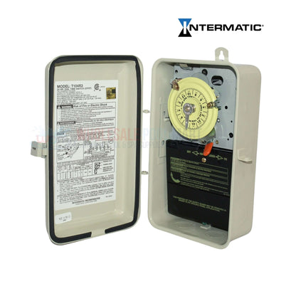 Intermatic T104R3 Time Switch with detailed instructions, 24 hour timer from Wholesale Pool Mart WPM