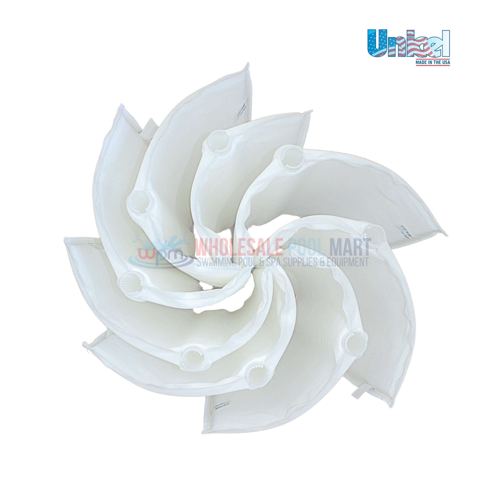 Jandy DEV Series DE filter replacement grids, 8 total, by Unicel. Ideal for pool filtration. Available at Wholesale Pool Mart WPM.
