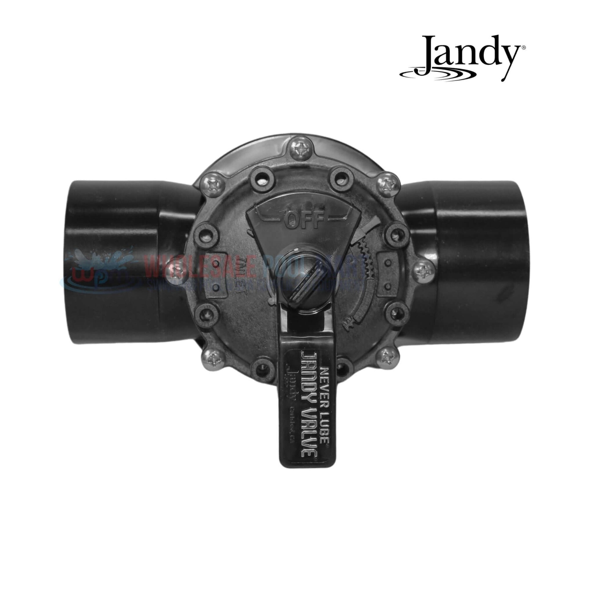 Jandy NeverLube 2-Port Diverter Valve 4718 for pool systems, durable CPVC, from Wholesale Pool Mart WPM.