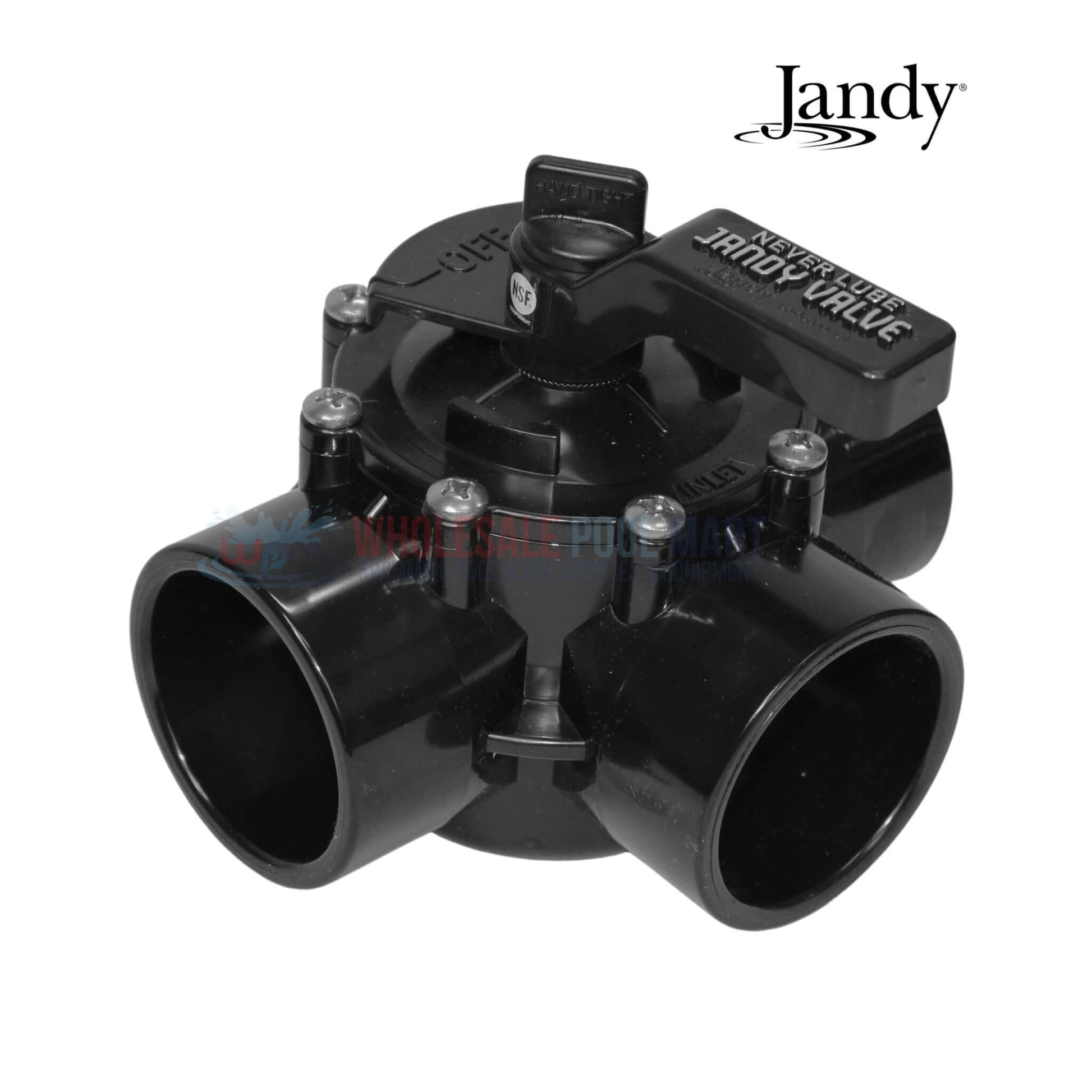 Jandy Neverlube 3 Port Diverter Valve 4717 for pools by Wholesale Pool Mart WPM, durable and maintenance-free.